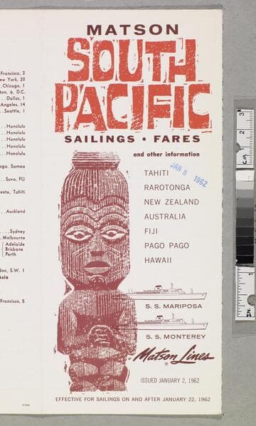 Matson South Pacific sailings - fares and other information