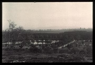 View south of the Huntington residence, circa 1908