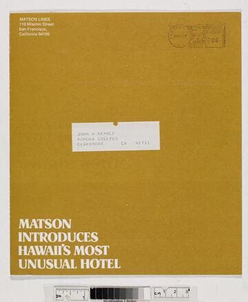 Matson introduces Hawaii's most unusual hotel