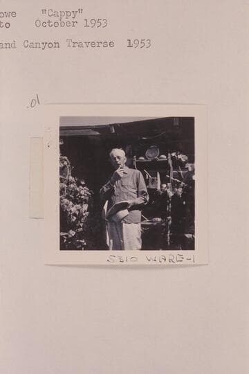 Willis A. Rowe ("Cappy"). Grand Canyon Traverse, 1953