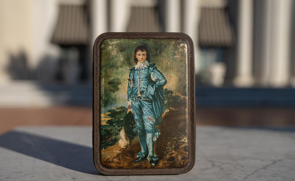 A Cadbury Company chocolate tin depicting Blue Boy