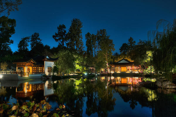 Chinese Garden at night
