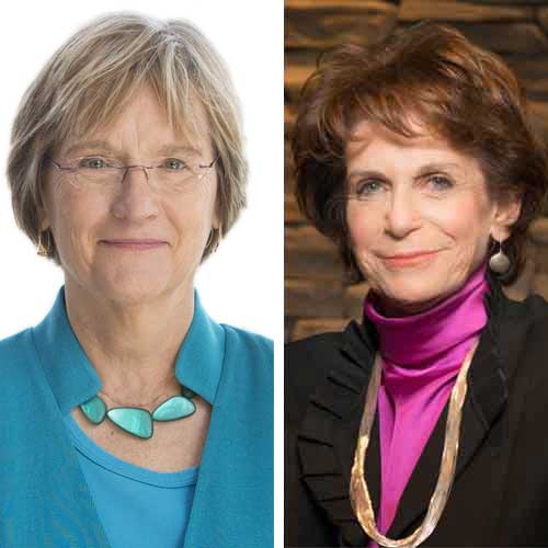 Left: Drew Faust. Right: Karen Lawrence