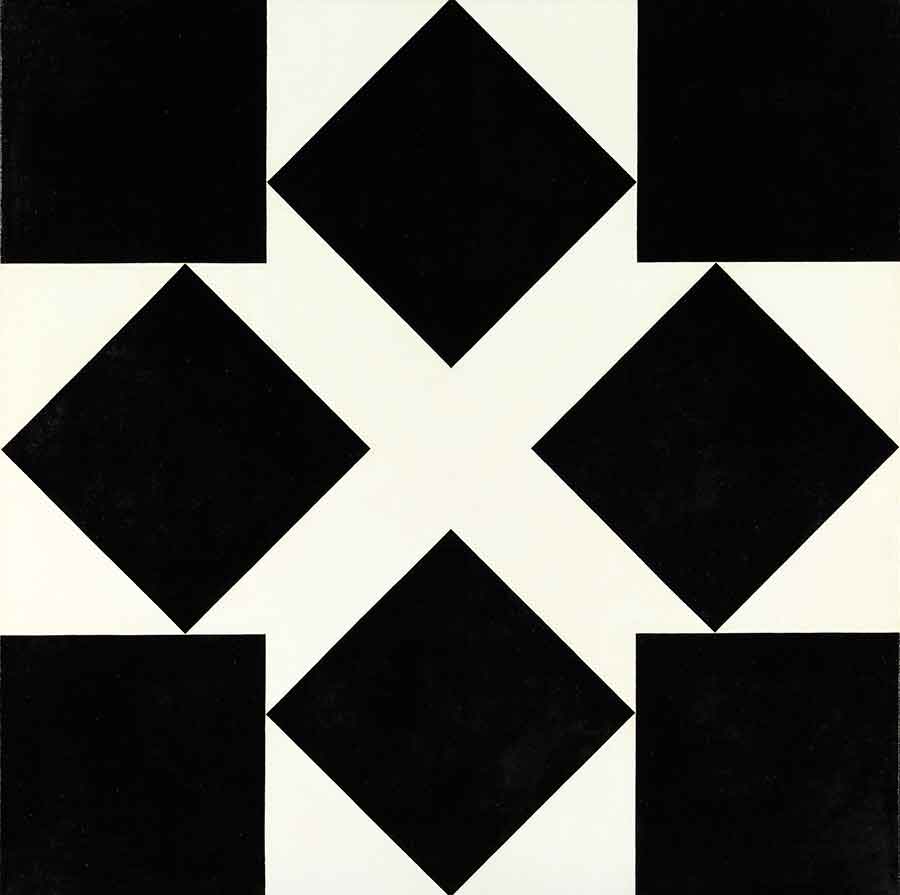 Frederick Hammersley, See saw, 1966. Oil on linen. Anonymous gift in memory of Robert Shapazian. The Huntington Library, Art Collections, and Botanical Gardens. Image © Frederick Hammersley Foundation.