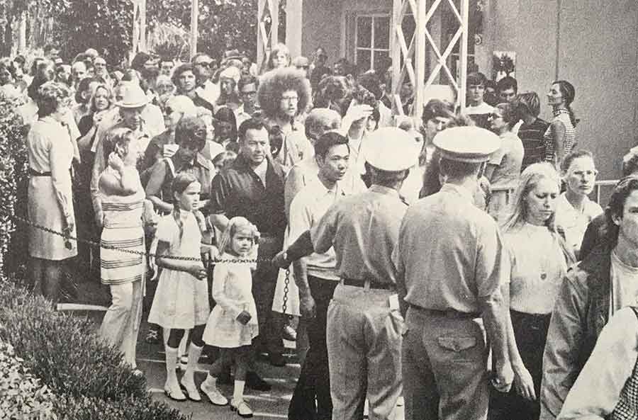 Visitors at The Huntington, 1969, from The Huntington’s annual report for that year.