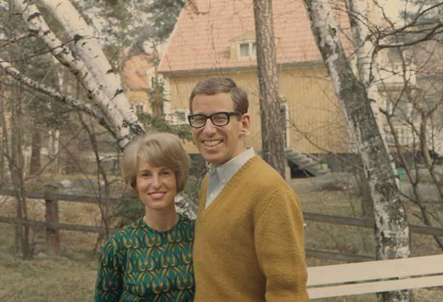 Koblik and Kerstin in Stockholm, Sweden, 1967.