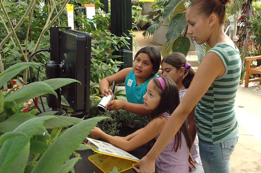 There is a tiny underwater garden, filled with unusual plants and angel fish, on the lower level of The Rose Hills Foundation Conservatory of Botanical Science. The Huntington Library, Art Museum, and Botanical Gardens.