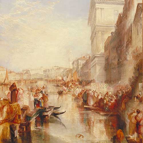 The Grand Canal: Scene­–A Street in Venice by  J.M.W. Turner