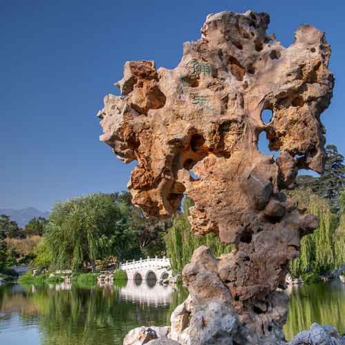 Chinese Garden rock called Patching Up the Sky