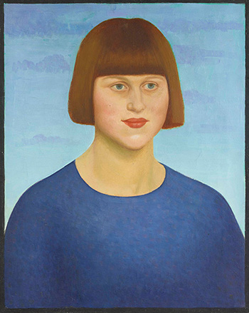 Mark Gertler (1891-1939), Portrait of Dora Carrington, 1912, oil and tempera on canvas, 20 x 16 in. The Huntington Library, Art Collections, and Botanical Gardens.