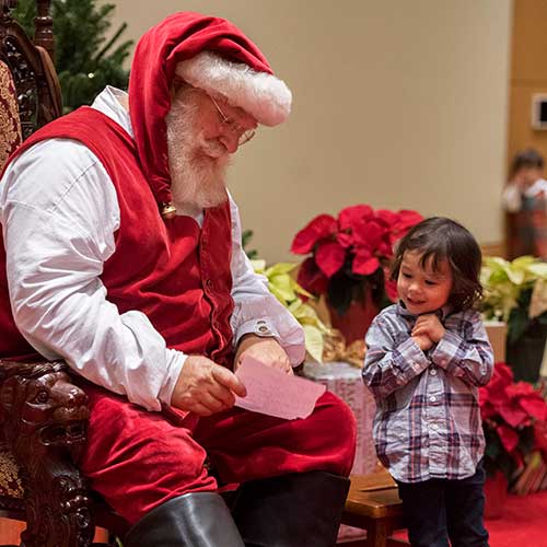 Santa with child