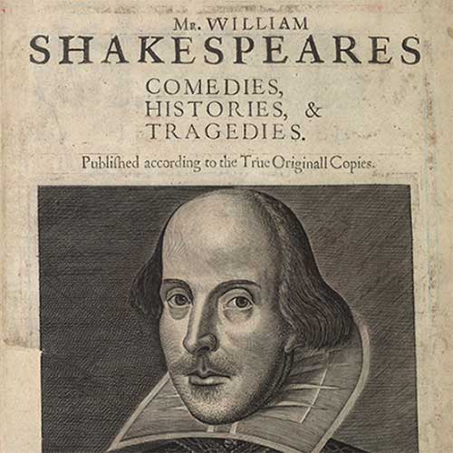 Shakespeare folio illustration