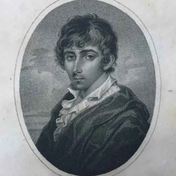 Image of William Henry Ireland, an engraving made in 1803. The Huntington Library, Art Museum, and Botanical Gardens.