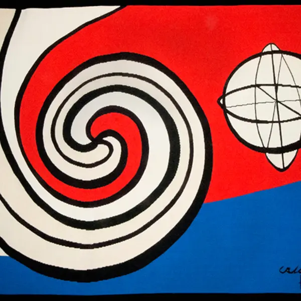 Detail of Sphere and Spiral by Alexander Calder