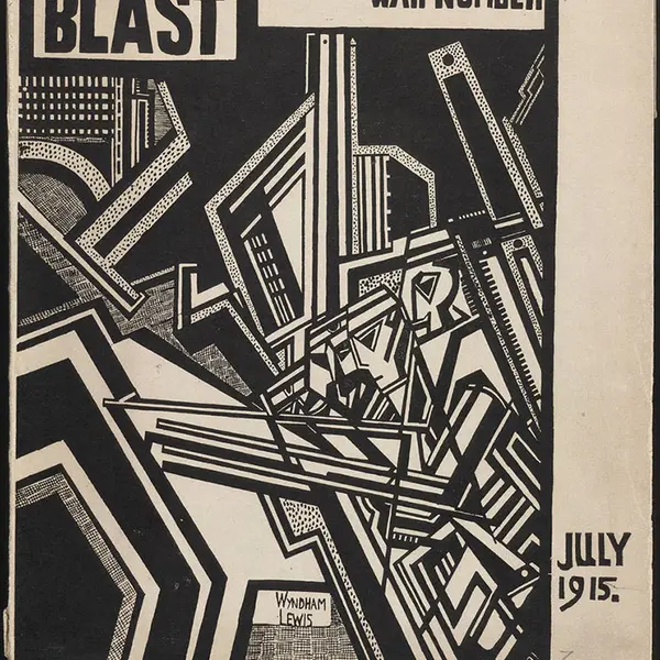 Cover for the second issue of Blast, 1915, designed by Wyndham Lewis
