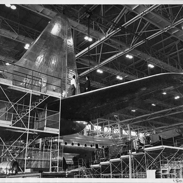 Lockheed R6V Constitution Aircraft under construction