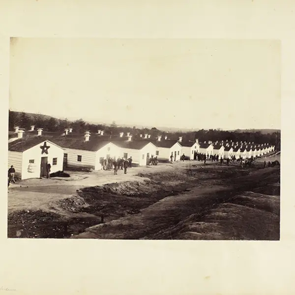 Photograph of Camp Convalescence in Alexandria, Virginia in Jan. 1864