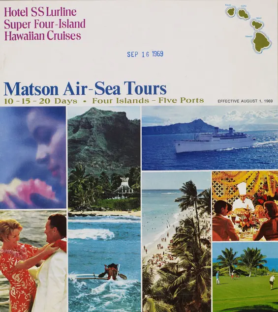 The cover of an informational tour book.