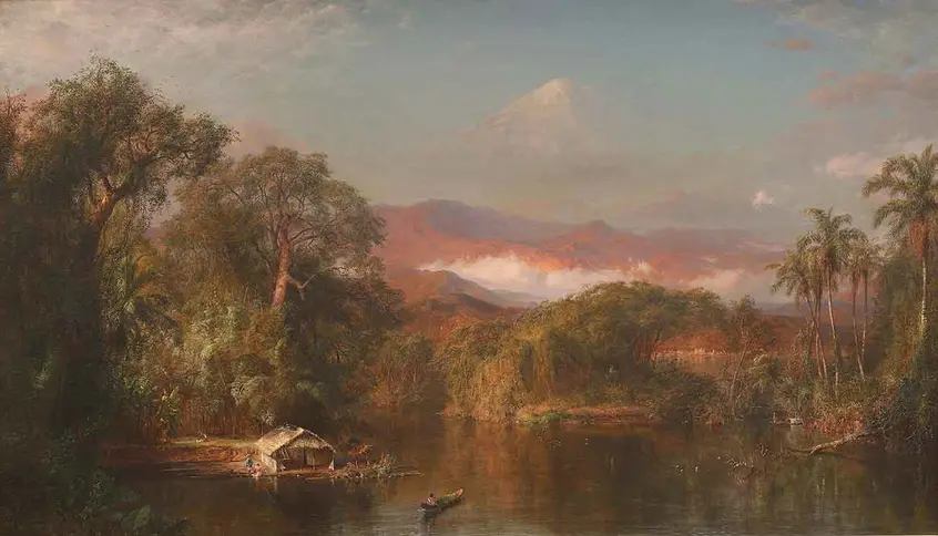 Frederic Edwin Church (1826–1900), Chimborazo, 1864, oil on canvas, 48 × 84 in. The Huntington Library, Art Collections, and Botanical Gardens.