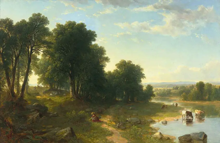 Asher Brown Durand (1796–1886), Strawberrying, 1854, oil on canvas, 34 × 51 in. The Huntington Library, Art Collections, and Botanical Gardens.
