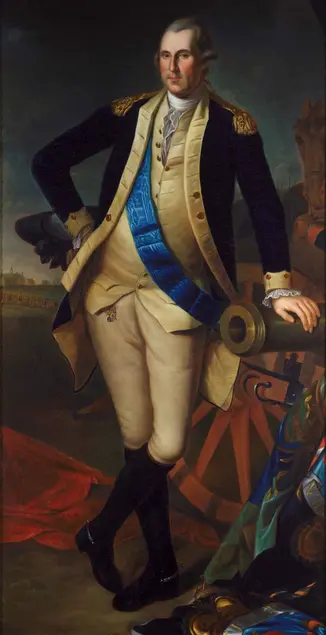 Charles Willson Peale (1741–1827), George Washington, after 1779, oil on canvas, 78 × 43 1/2 in. The Huntington Library, Art Collections, and Botanical Gardens.