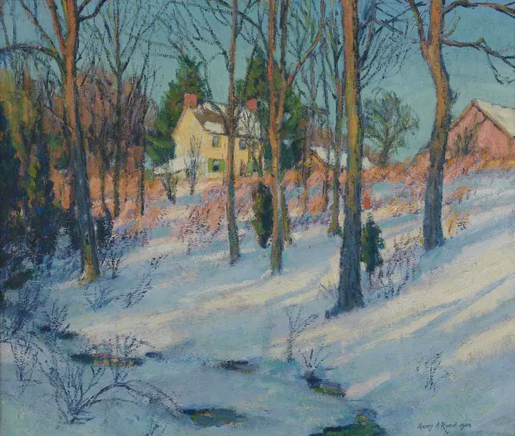Henry Asbury Rand (1886-1961), Snow Shadows, 1914, oil on canvas. Pennsylvania Academy of the Fine Arts, Philadelphia, John Lambert Fund.