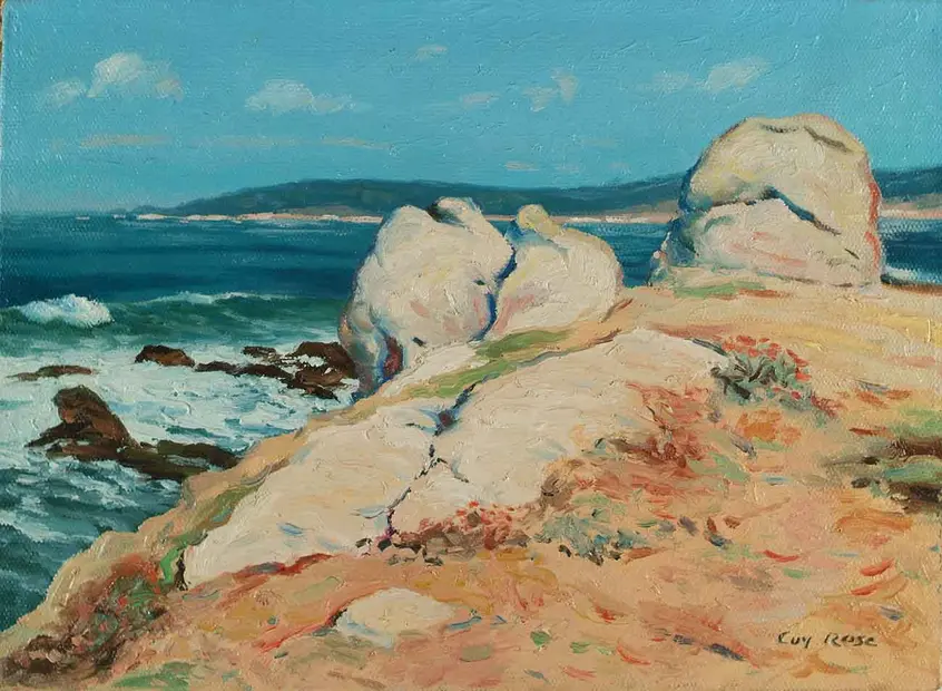 Monterey Coast painting by Guy Rose