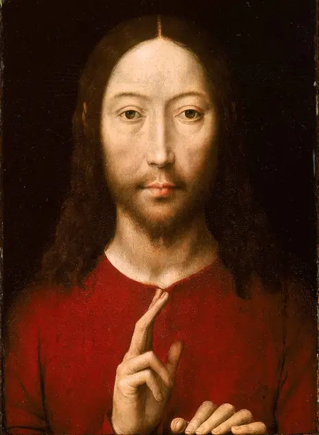 Hans Memling (ca. 1430–1494), Christ Blessing, 1481, oil on panel, 13 1/8 × 9 7/8 in. Museum of Fine Arts, Boston. Bequest of William A. Coolidge. Photo © 2013 Museum of Fine Arts, Boston.