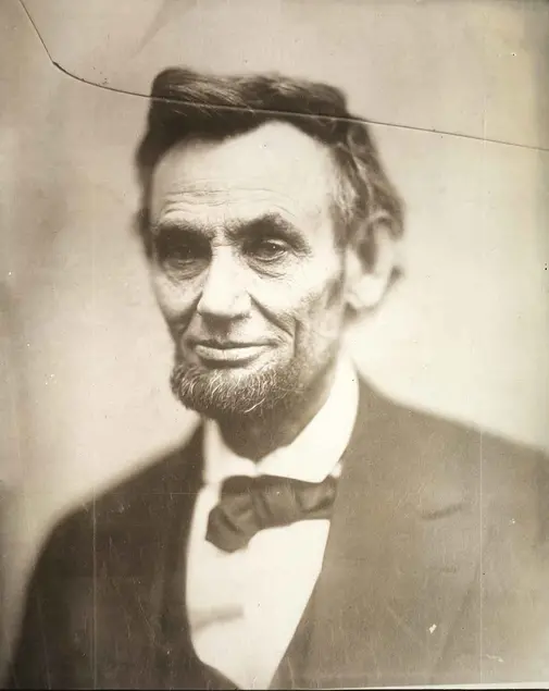 This photograph of Abraham Lincoln by Alexander Gardner, taken on Feb. 5, 1865, was one of the last photographs ever taken of the president.