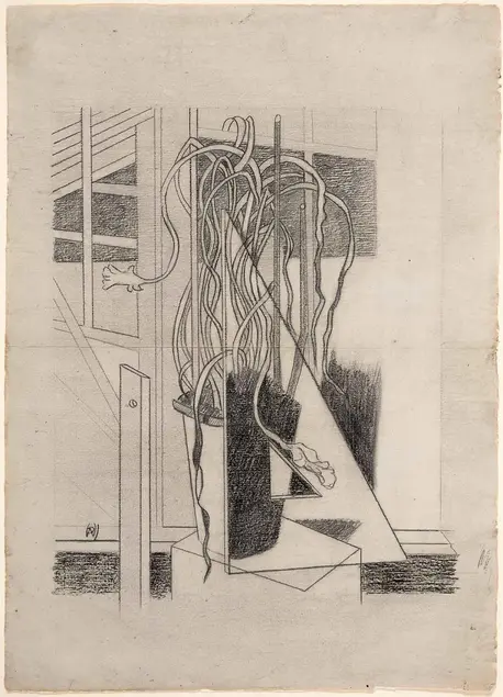 Paul Nash (British, 1889-1946), Study for Dead Spring, 1929, graphite on paper.