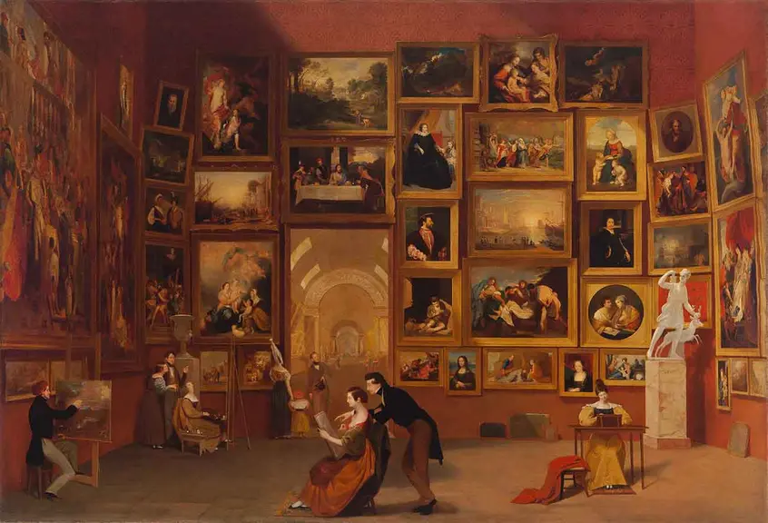 Samuel F. B. Morse, Gallery of the Louvre, (1831–1833)
