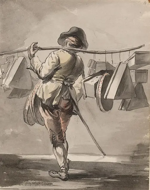 Paul Sandby (1731–1809), Band Box Seller,