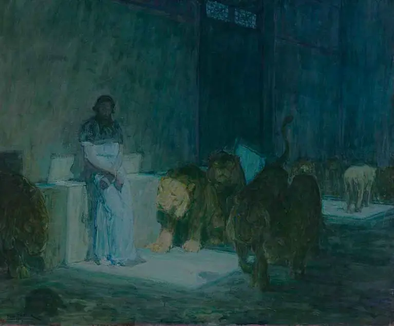Daniel in the Lion's Den by Henry Ossawa Tanner