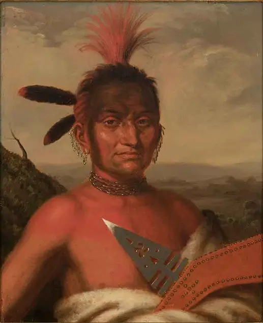 Charles Bird King (1785–1862), Moanahonga (Great Walker), An Ioway Chief
