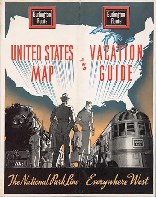 United States Map and Vacation Guide, cover