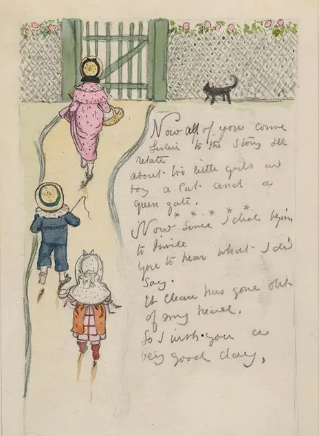 Kate Greenaway (1846–1901), Now All of You Come Listen