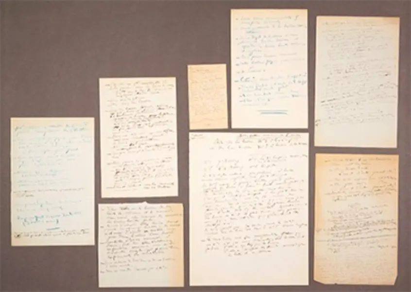 Louis Pasteur (1822–1895), eight pages of notes on the brewing of beer, 1871. 