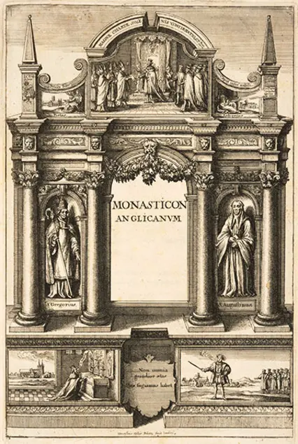 Sir William Dugdale (1605–1686), Monasticon Anglicanum. London, 1655.