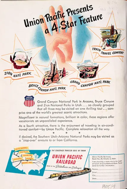 "Union Pacific Presents a Four-Star Feature," advertisement, Atlantic Monthly
