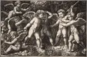 Master of the Die (Italian, b. ca. 1512 – act. to 1533), after Raphael (Italian, 1483-1520), Putti Playing, 1532, engraving.