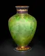 Tiffany Studios, Byzantine Vase, Favrile glass, 14 5/8 × 9 1/2 in. Collection of Stanley and Dolores Sirott, © David Schlegel, courtesy of Paul Doros. Image courtesy of The Huntington Library, Art Collections, and Botanical Gardens.