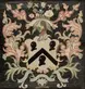 Rebecca Ives Gilman (1746–1823), Ives Family Coat of Arms, 1763. Silk, gold and silver thread on black silk, 17 × 16  in. Huntington Library, Art Collections, and Botanical Gardens, promised gift of Thomas H. Oxford and Victor Gail.