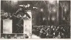 George Wesley Bellows, Billy Sunday, 1923, lithograph, 8 7/8 × 16 1/8 in. The Huntington Library, Art Collections, and Botanical Gardens. Collection of Hannah S. Kully.
