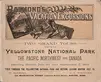 Raymond-Whitcomb Co., guide book cover, Two Grand Tours Through the Yellowstone National Park, 1891
