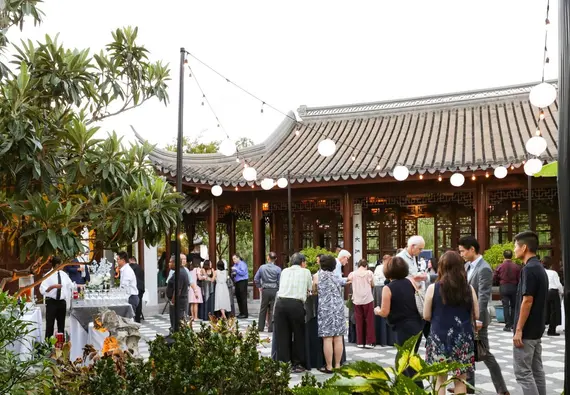 Private party at Chinese Garden Tea House Complex