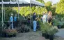 Visitors at the spring plant sale