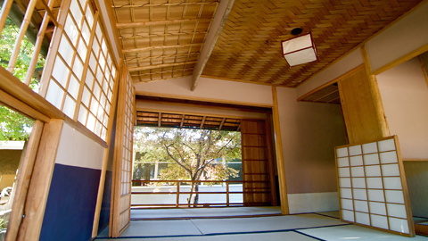 The teahouse as it stood at the Pasadena Buddhist Church The teahouse as it stood at the Pasadena Buddhist Church