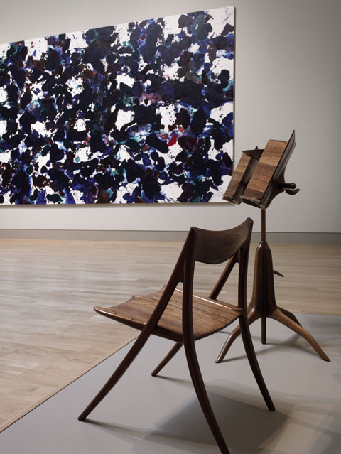 The Double Music Stand and Musician's Chair as they appeared at the reopening of the Scott Galleries in 2009 The Double Music Stand and Musician's Chair as they appeared at the reopening of the Scott Galleries in 2009