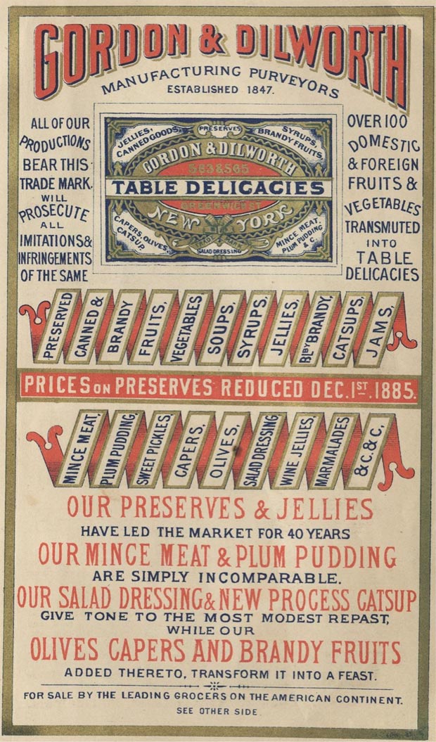 Advertisement from Maria Parloa (1843–1909), Miss Parloa's Kitchen Companion: A Guide for All Who Would Be Good Housekeepers. Boston: Estes and Lauriat, 1887.