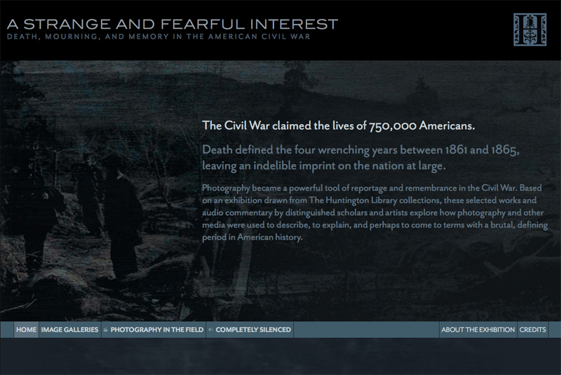 The website for “A Strange and Fearful Interest” will remain online after the close of the exhibition.